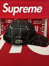 ☆超激レア☆Supreme LACOSTE Reflection Print Nylon Camp Cap シュプリーム ラコステ キャンプキャップ 黒_画像7