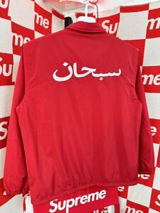 ☆名作☆超激レア☆Supreme Arabic Logo Coaches Jacket 赤 白 アラビックロゴ コーチジャケット