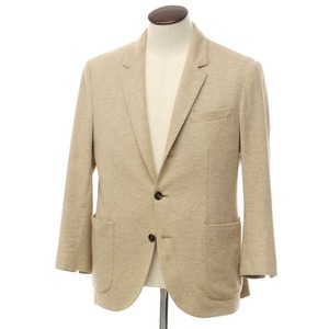 【中古】ブルネロクチネリ Brunello Cucinelli カシミヤ 3B カジュアルジャケット ベージュ【サイズ48】