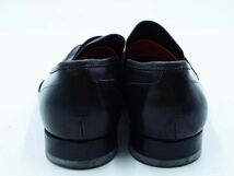 Santoni サントーニ タッセル ローファー シューズ size8（27-27.5cmくらい）/黒 ■■◎ ☆ dka9 メンズ_画像3