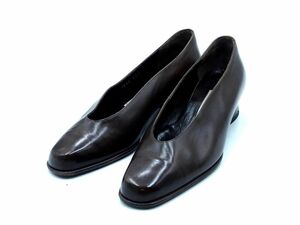 POLLINI ポリーニ ローヒール パンプス size35.5（22.5cm位）/ブラウン ■■ ☆ dka9 レディース