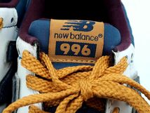 New Balance ニューバランス WR996 スウェード スニーカー size23ｃｍ/マスタードｘ紺 ■■ ☆ dkb7 レディース_画像7