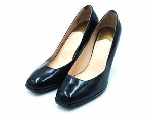 COLE HAAN コールハーン スクエアトゥ ハイヒール パンプス size7（24ｃｍ）/黒 ■■ ☆ dkb6 レディース