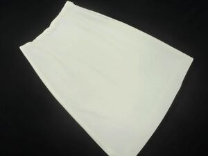 ネコポスOK ef-de エフデ Aライン 台形 スカート size2/白 ■■ ☆ dka2 レディース