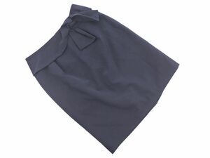 ロペピクニック リボン タイト スカート size38/紺 ■■ ☆ dkb0 レディース