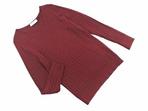 any SiS エニィスィス ウール混 Vネック ニット セーター size1/赤 ◇■ ☆ dkb0 レディース