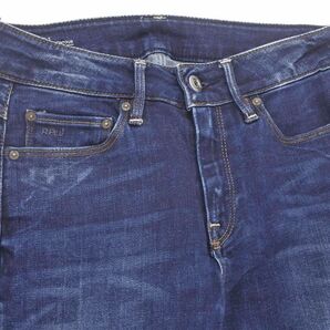 G-STAR RAW ジースターロゥ CONTOUR HIGH STRAIGHT USED加工 スキニー デニムパンツ size26/紺 ■■ ☆ dkb3 レディースの画像2