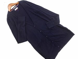 TOMMY HILFIGER トミーヒルフィガー ニット カーディガン sizeS/紺 ◇■ ☆ dkb4 レディース