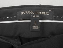 BANANA REPUBLIC バナナリパブリック ストレッチ テーパード パンツ size6/黒 ■■ ☆ dkb4 レディース_画像4