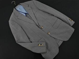 Ermenegildo Zegna エルメネジルド ゼニア ウール100% ストライプ テーラード ジャケット size86-72-165/グレー ◇■ ☆ dkb4 メンズ