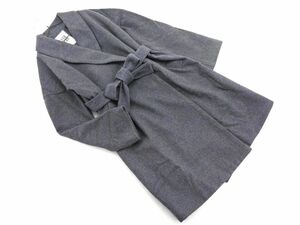 JEANASIS Jeanasis cashmere . long coat sizeF/ gray *# * dkc1 lady's 