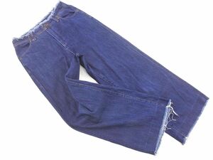 repsi.m Lowrys Farm cut off wide Denim pants sizeM/ blue ## * dkc2 lady's 