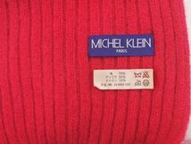 ネコポスOK MICHEL KLEIN ミッシェルクラン ウール アンゴラ混 マフラー ピンク ◆■ ☆ dkc4 レディース_画像4