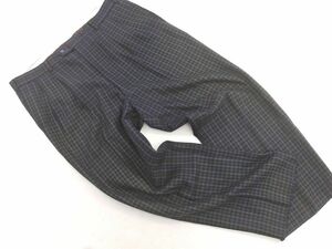 Munsingwear マンシングウェア ウール混 ゴルフウェア チェック パンツ size100/紺 ◇■ ☆ dkc7 メンズ