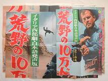 映画ポスター 『荒野の10万ドル』 大映配給 1967(昭和42年) リチャード・ハリソン 画鋲穴なし 退色なし 映写技師蒐集品_画像1