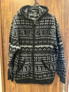 SUPREME シュプリーム ノースフェイスHOODED SWEATER XL ジップニット セーター 正規品