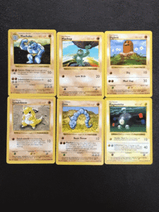 ポケモンカード　英語版　Machoke、Machop、Diglett、Sandshrew、Onix、Magnemite　 Shadowless シャドウレス