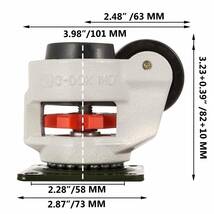 キャスター 固定 車輪 直径42mm 耐荷重150KG ソファー 本棚 ベッド 家具用 適応穴直径11mm DIY 交換用ホイール 4個セット_画像7