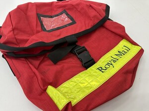 107511 ヴィンテージ　英国 「ROYAL MAIL」　ロイヤルメール メッセンジャーバッグ　Sサイズ　イエローリフレクター