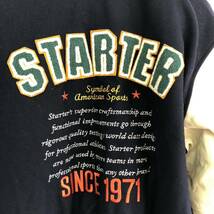 90s STARTER スタジャン ネイビー 袖皮　Mサイズ スタジアムジャンパー virsity jacket deadstock デッドストック　ビンテージ_画像7
