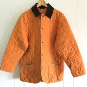 MACKINTOSH キルティングジャケット オレンジ　Mサイズ 90s vintage ビンテージ　マッキントッシュコーデュロイ 中綿　オーバーサイズ
