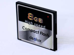 ◆◇美品◇CFカード 8GB コンパクトフラッシュ deolux CompactFlash High speed 8GB★ケース付き◇中古品◇◆