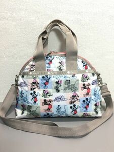 LeSportsac×Disney レスポートサック×ディズニー 2WAY ハンドバッグ ミッキー ミニー柄