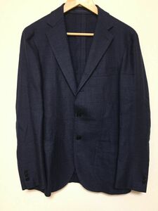 EDIFICE×Loro Piana エディフィス×ロロピアーナ シルク混 ウールジャケット 段返り三つボタン 44