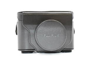 ★純正・極上美品★Fujifilm 富士フィルム X10 レザー カメラケース ブラック(k-2328)