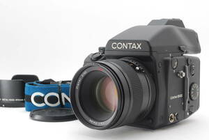 CONTAX コンタックス 645 ボディ 中判カメラ + Carl Zeiss T* Planar 80mm F2 レンズ付き (oku2554)