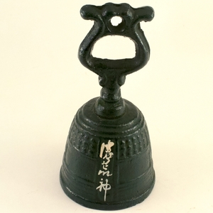 宝塚 清荒神清澄寺 鐘 ハンドベル 高さ120mm 直径60mm 283g