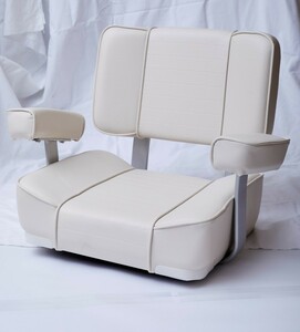 [ new goods ] Captain * chair - armrest attaching white boat seat 1040809-1041007