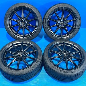 GR86 RZ 純正 18インチ 7.5J+48 5H100 トヨタ 215/45R18 ミシュラン パイロットスポーツ4 バリ溝 極上品 BRZ カローラスポーツ