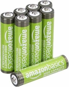 単4形 8本 Amazonベーシック 充電池 充電式ニッケル水素電池 単4形8個セット (最小容量800mAh、約500回使用可能