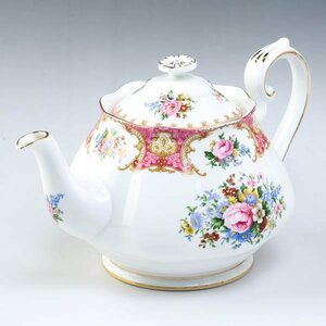 ROYAL ALBERT ロイヤルアルバート Lady Carlyle レディーカーライル ティーポット 金彩 洋食器 #35107