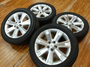 O 送料無料 ミツビシ デリカD5 純正 4本セット 18インチ 5H114.3 7J+38 ヨコハマ 225/55R18 アウトランダー RVR 車検 スタッドレス用など