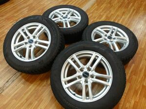 O 送料無料 22年製 バリ山 16インチ 5H114.3 6.5J+45 215/60R16 カムリ エスティマ クラウン CX-3 オデッセイ ティアナ