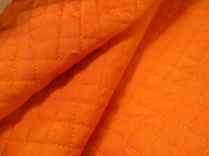 即決SALE！◆生地 布帛タイプ キルティング生地 オレンジ系 90cm巾×約2m◆9518☆