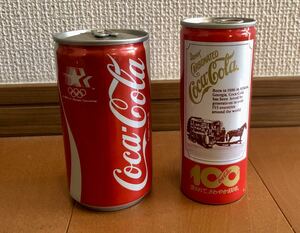 (未開封・未開栓)コカ・コーラ 100周年記念 L.Aオリンピック記念　Coca-Cola 缶 ロサンゼルス 昭和レトロ アンティーク ビンテージ レア