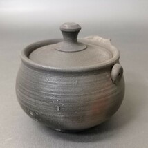 Ze23) 宝瓶 未使用 小野広人 検:急須 備前焼 焼締め 煎茶道具 煎茶器 急須_画像2