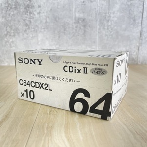  new goods unopened Sony cassette tape 10 pcs set SONY C64CDX2L CDix2 Hi Posi record medium SONY /64752.*2