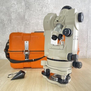 光学式セオドライト 測量計 測量機【中古】 Nikon ニコン THEODOLITE NT-2CD 360°専用ケース付き/ 55456