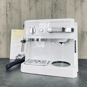 デロンギ コンビコーヒーメーカー 【中古】動作保証 BC0410J-W Delonghi エスプレッソマシン 白/55560