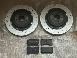  Nissan original R35GT-R normal rear rotor & pad unused goods! GTR GT-R nismo Nismo brembo Brembo R35 rotor blur NO824