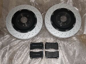  Nissan original R35GT-R normal rear rotor & pad unused goods M14! GTR GT-R nismo Nismo brembo Brembo R35 blur NO809-2