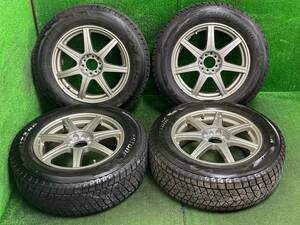 ブリヂストン BLIZZAK DM-V2 225/65R17 汎用アルミ 17×7J OFF40 5Hマルチ PCD100/114.3 売切!!