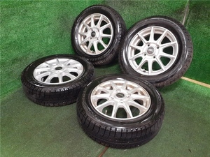 ekワゴン等に A-TECH SCHNEIDER ブリヂストン BLIZZAK REVOGZ 155/65R13 PCD100 4H ハブ67 off42 13×4J 売切!!