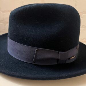  Bayley /Bailey/ hat /USA/ soft hat hat / felt hat /boru surrey no/ navy / beautiful goods / trying on only / navy blue color / authentic / new yo- car 