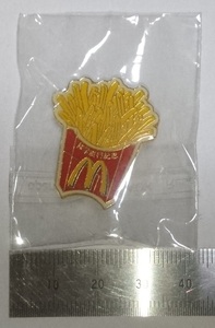 McDonald's マクドナルド マック ポテト ピンバッジ ピンバッチ ピンズ 修学旅行記念 非売品 ※未開封