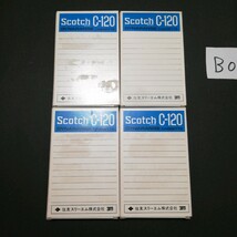 【使用済み4本まとめて】Scotch 住友スリーエム C-120 昭和 レトロ / 良品専科カセットテープ 管理08_画像3